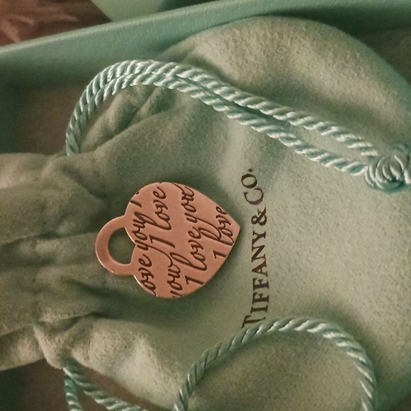Tiffany & Co, I Love You Heart Charm🩵🩵🩵 - Picture 3 of 6